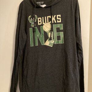 Long Sleeved Pullover shirt hoody - Bucks championship